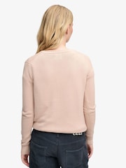 Rosa - Suéter Cuello de pico lavado Superdry - Imagen 5 de 7