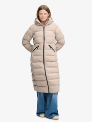 Ruskea - Superdry City Longline -mikrokuitutakki - Kuva 3 / 8