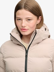 Ruskea - Superdry City Longline -mikrokuitutakki - Kuva 7 / 8