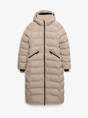 Ruskea - Superdry City Longline -mikrokuitutakki - Kuva 8 / 8