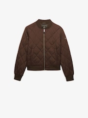 Superdry Brown Liner Bomber Jacket - Image 7 of 8