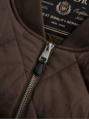 Superdry Brown Liner Bomber Jacket - Image 8 of 8
