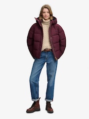 Superdry Purple Premium Hood Puffer Jacket - Image 4 of 7