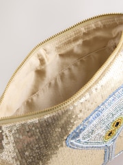 Gold Martini Print Pouch - Image 3 of 5