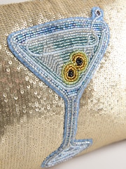Gold Martini Print Pouch - Image 5 of 5