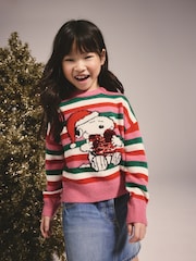 Stripe Snoopy Christmas Jumper (3-16yrs) - Image 3 of 11