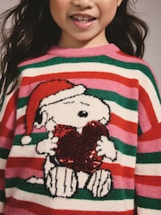 Stripe Snoopy Christmas Jumper (3-16yrs) - Image 4 of 11