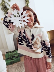 Ecru Gingerbread Christmas Jumper (3-16yrs) - Image 10 of 12