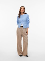 VERO MODA Blue Long Sleeve Button Through Cardigan - Image 3 of 5