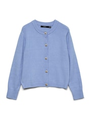 VERO MODA Blue Long Sleeve Button Through Cardigan - Image 5 of 5