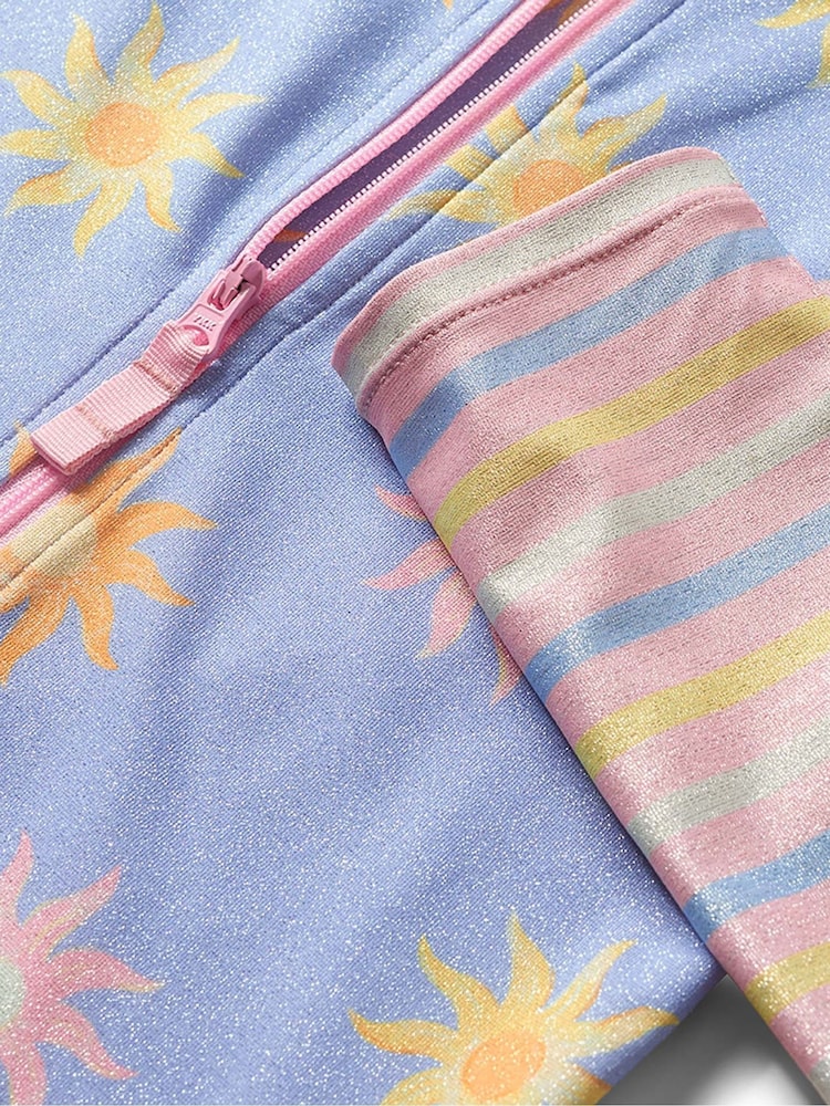 Hatley Purple Light Faded Suns Longsleeve Rashguard Swimsuit - Image 3 of 3 Hatley Purple Light Faded Suns Longsleeve Rashguard Swimsuit - Image 3 of 3