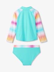 Hatley Blue Turquoise Shimmer Rash Vest - Image 3 of 6