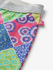 Hatley Purple Mix-Up Patch Work Stretch Bell Bottoms Trousers - Image 3 of 3