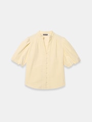 Mint Velvet Yellow Corduroy Puff Sleeve Blouse - Image 6 of 7