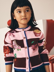 وردي وأحمر - Christmas Cardigan (3-16yrs) - Image 1 of 4