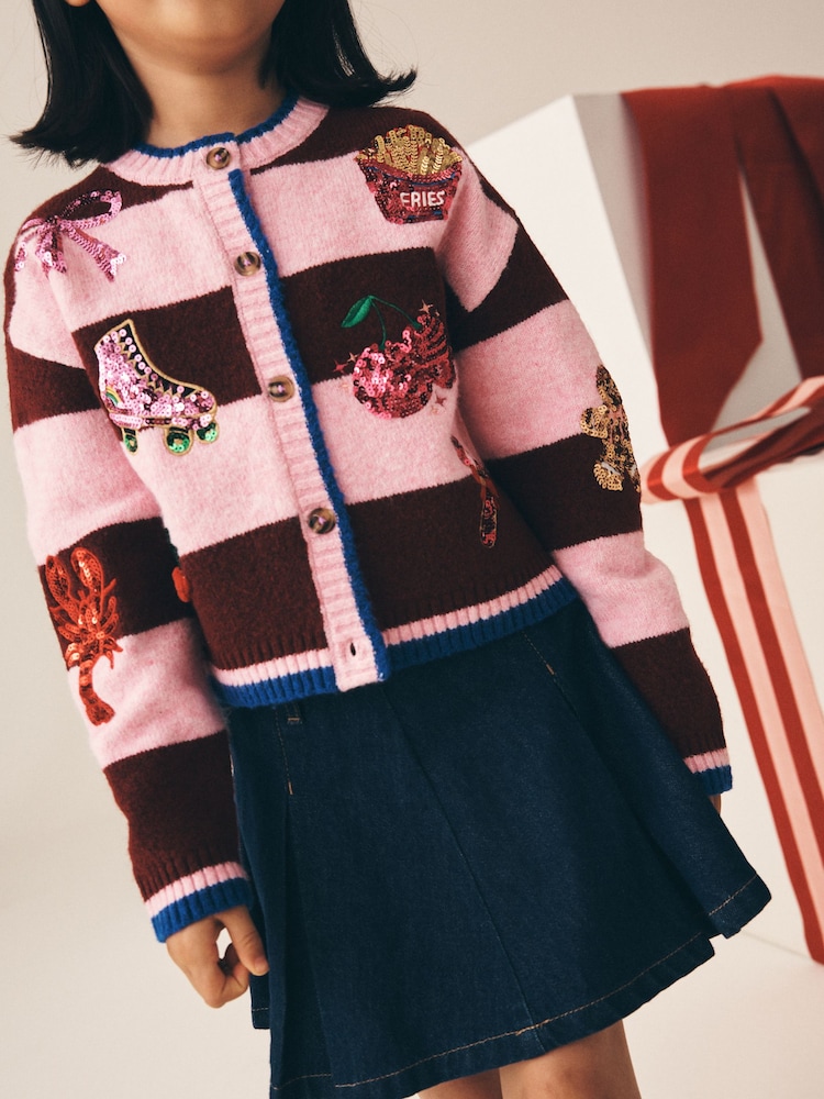وردي وأحمر - Christmas Cardigan (3-16yrs) - Image 4 of 4