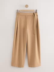 Camel Belted Wide Leg Trousers - Image 5 of 7