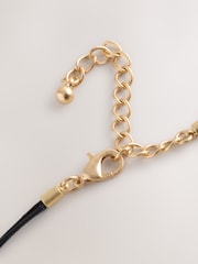 Brown Resin Flower Rope Long Necklace - Image 6 of 6