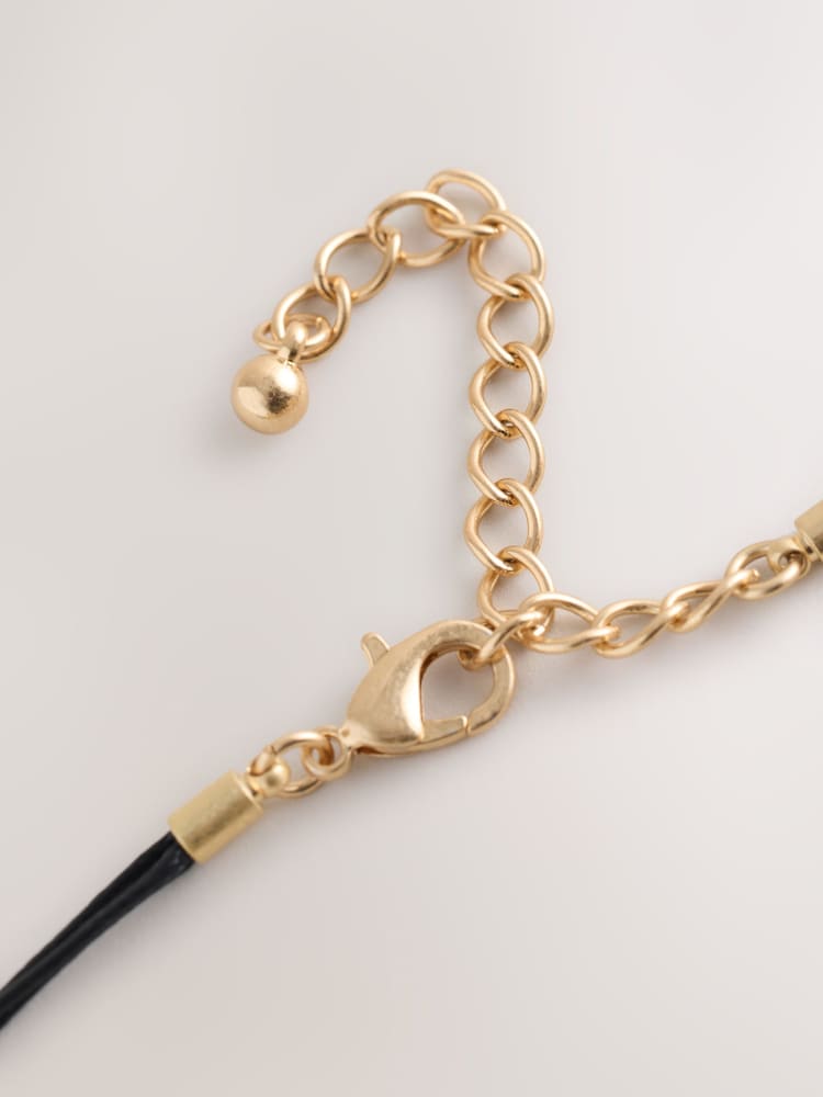 Brown Resin Flower Rope Long Necklace - Image 6 of 6