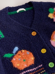 Navy Fun Character V-Neck Cardigan (3mths-7yrs) - Image 6 of 7