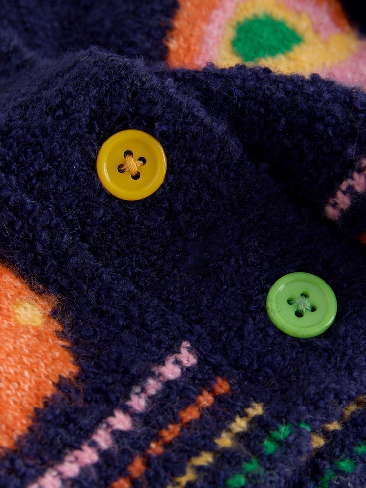 Navy Fun Character V-Neck Cardigan (3mths-7yrs) - Image 7 of 7