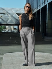 Light Grey Tailored Wide Leg Trousers - Image 2 of 8