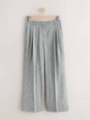 Light Grey Tailored Wide Leg Trousers - Image 6 of 8