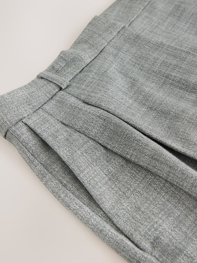 Light Grey Tailored Wide Leg Trousers - Image 8 of 8