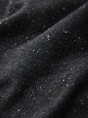 Grey Fleck - N. Premium Asymmetric Drape Midi Skirt - Image 7 de 7