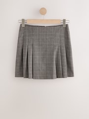 Brown Check Pleated Mini Skirt - Image 6 of 8