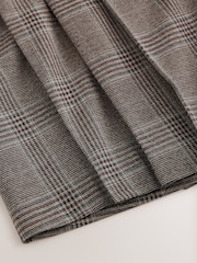 Brown Check Pleated Mini Skirt - Image 7 of 8