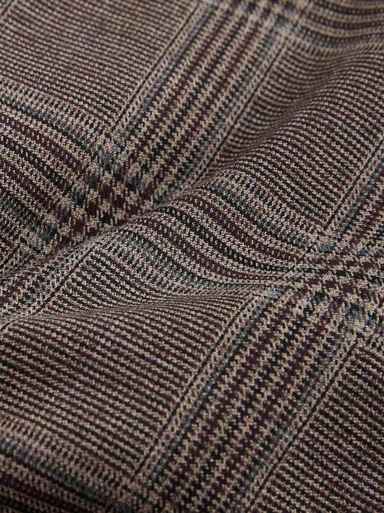 Brown Check Pleated Mini Skirt - Image 8 of 8 Brown Check Pleated Mini Skirt - Image 8 of 8