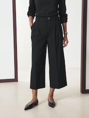 Black Tailored Culottes - Image 2 of 8