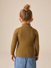 Olive Green Roll Neck Jumper (3mths-10yrs) - Image 4 of 9
