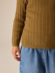 Olive Green Roll Neck Jumper (3mths-10yrs) - Image 5 of 9