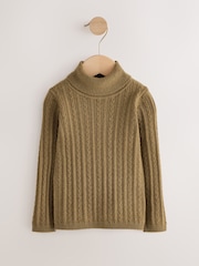 Olive Green Roll Neck Jumper (3mths-10yrs) - Image 6 of 9
