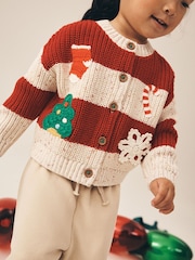 Holly Jolly Embroidered Christmas Cardigan (3mths-7yrs) - Image 1 of 7