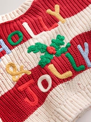 Holly Jolly Embroidered Christmas Cardigan (3mths-7yrs) - Image 6 of 7