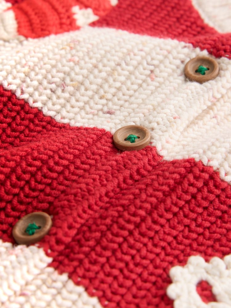 Holly Jolly Embroidered Christmas Cardigan (3mths-7yrs) - Image 7 of 7 Holly Jolly Embroidered Christmas Cardigan (3mths-7yrs) - Image 7 of 7
