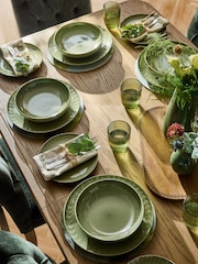 Laura Ashley Set of 4 Green Embossed Pasta Bowls - Image 2 of 6