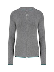 رمادي - Pour Moi The Go To Comfy Zip Front Jumper - Image 3 of 4