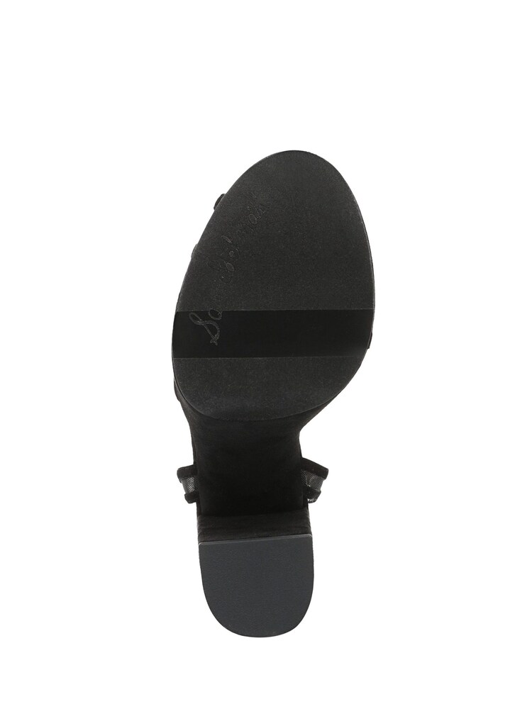 Sam Edelman Sandy Regular Fit Block Heel Black Strappy Shoes - Image 7 of 7