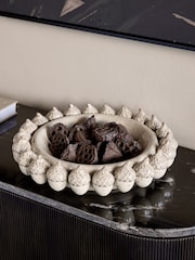 Libra Interiors Cream Acorn Cluster Platter - Image 1 of 5