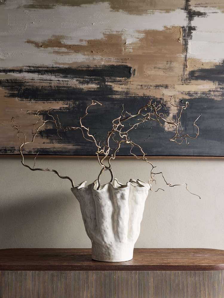 Libra Interiors Coralie Glazed Vase Large - 圖片 1，共 6