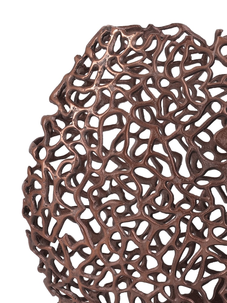 Libra Interiors Bronze Apo Coral Raw Bronze Ellipse Vase - Image 5 of 5 Libra Interiors Bronze Apo Coral Raw Bronze Ellipse Vase - Image 5 of 5