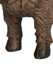 Libra Interiors Brown Murchie Rustic Highland Cow - Image 3 of 6