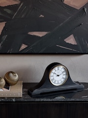 Libra Interiors Black Retro Carriage Clock - Image 1 of 6
