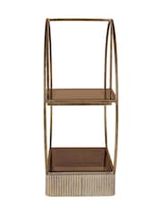 Libra Interiors Belvedere Aged Multi Tier Buffet Stand Small - 圖片 2，共 5