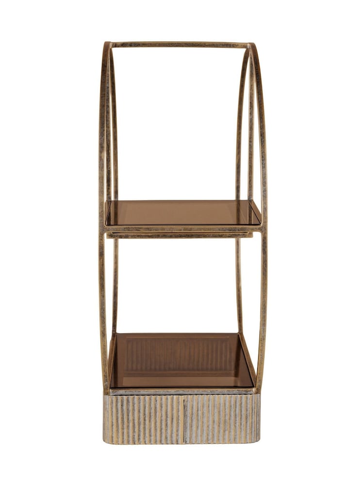 Libra Interiors Belvedere Aged Multi Tier Buffet Stand Small - 圖片 2，共 5