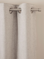Natural Soft Weave Super Thermal Eyelet Door Curtain - Image 1 of 4